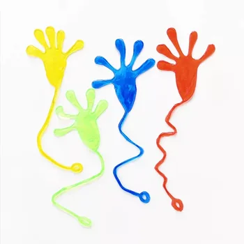 3шт супер забавно 80 реминисценция играчки еластичността участък на устойчивостта на дланта хитър ръкавици случаен цвят изпрати 10шт/Лот 6x20cm