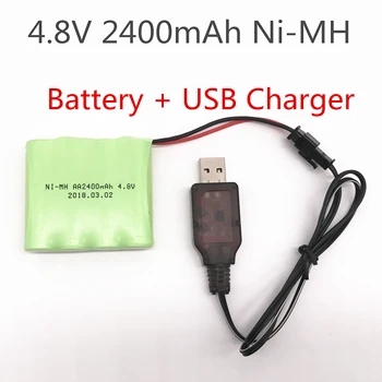 4.8 V ni-mh батерия със зарядно устройство 2400 mah най-високо качество на батерията aa nimh акумулаторна батерия за RC електрически играчки инструмент led