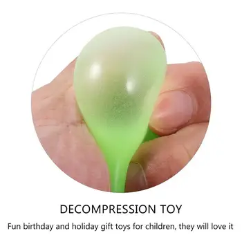 4 бр 45 мм лепкава топка луминесцентна decompression стрес топка играчка за тавана забавно лепкава насочен топка экструзионный кълбо нажежен топката