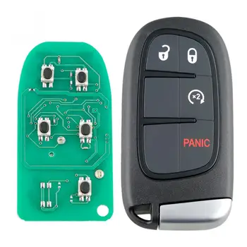4 бутона 433MHz Remote Smart Car Key Fob с чип GQ4-54T за Dodge Ram 1500 2500 3500 2013 - 2019