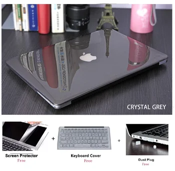 4 в 1 Crystal лаптоп чанта за носене капак на клавиатурата за Apple Macbook Pro Retina Touch Bar & ID Air13 Air11, Pro 12 13 15 твърд калъф