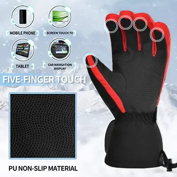 4-слойный водоустойчива дишаща сензорен екран ски и снежни ръкавици -40℉ изолирани топли зимни ръкавици за каране на сноуборд мотоциклет