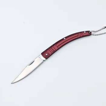 4/Цвят на мини джобен сгъваем нож ловен ключодържател плик отварачка за пакети самоотбрана CS Go ножове оръжие инструмент за оцеляване