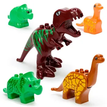 40 бр./лот Динозавър World Building Blocks Sets Animal Jurassic Динозавър World Model toys Bricks Duploe With Original Box
