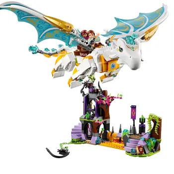 41179 Toys Model 10550 Elves Long After The Rescue Cction Dragon Building Block Toy Bricks Children Compatible Lepining