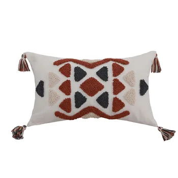45*45 декоративен Мароко хвърли калъфка памук пискюл кръста седалка калъфка разтегателен автомобил легло калъфки за украса за дома
