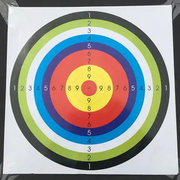 45x45CM 10PCS Target Archery Paper Shooting Training Equipment Paper For Bow Training Practice Game