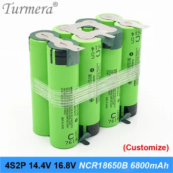 4s2p батерия 18650 пакет ncr18650b 6800mah 16.8 V заваряване спойка батерия за отвертки инструменти, батерии, индивидуални батерии JAN05