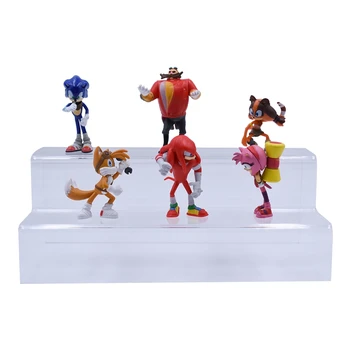 5/6/7 бр./компл. Sonic Doll Figure Toys Аниме Cartoon Sonic Generation Бум на Редки Д-р Eggman Shadow PVC играчка за деца подаръци