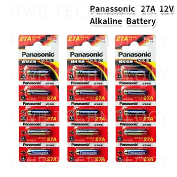 5 бр./лот Panasonic 27A А27 12V Alarm-Remote Dry Alkaline Battery Cells 27AE 27MN High Capacity Car Remote Toys Калкулатор DoorBe