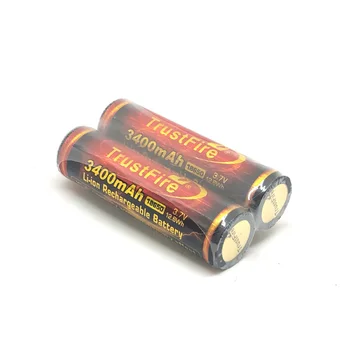 5 бр. / лот TrustFire 18650 3.7 V, 12.6 Wh 3400 mah литиево-йонна акумулаторна батерия със защитата на печатни платки led светлини фарове