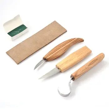 5 бр набор от дървообработващи резба инструменти Нож с остри ръбове за выдалбливания дърво длета САМ нож