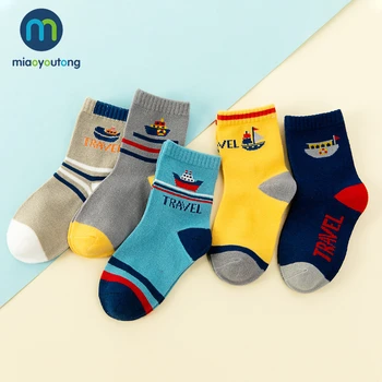 5 двойки Сигурен комфорт топъл памук с високо качество мек параход ET ракета детето е момче новородени чорапи деца момиче Детски чорапи Miaoyoutong