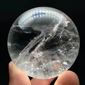 5 см натурален прозрачен бял кристал кварц обхват на топка събиране на проби изцеление
