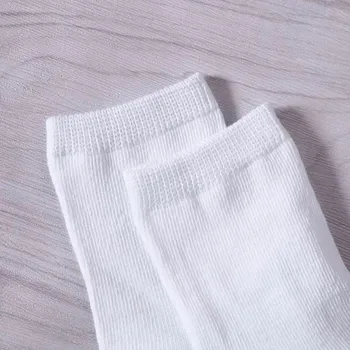 5 чифта детски бели чорапи Baby Boy Girl твърди дишащи памучни спортни чорапи 1-9 години