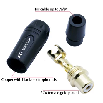 50 бр. / 25 двойки R жак позлатен RCA женски Джак connector RCA жак адаптер RCA кабел за заваряване Connetor AV HIFI части