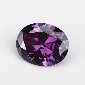 50 бр. 2x3~13x18 mm овална форма свободни CZ камък лилав цвят AAAAA кубичен цирконий синтетичен камък за бижута направи си САМ скъпоценни камъни камък