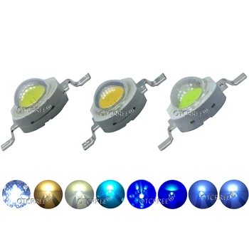 50pcs 1w LED 3w High Power Chip LED, RGB Red Green Blue Yellow Cold White Nature White Warm White Light Source