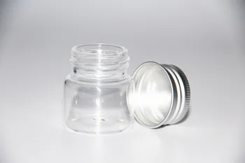 50шт 37*40 мм и 20 ml от прозрачно стъкло парфюм масло подправки бутилки малки буркани, флакони със сребърни винт на капака на устните САМ занаят Сватбен декор подаръци