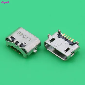 50шт micro USB 5pin jack Reverse Ox horn Charging Port Plug socket mini usb connector за Huawei 4X Y6 4A P8 C8817 max Pro Lite