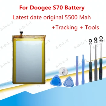 5500mAh For Doogee S70 Battery Replacement Batterij Highquality Batteria Backup For Doogee S70 Lite Cellphone Batterie+Tools