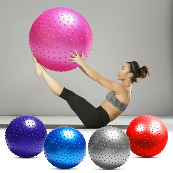 55см 65см спорт йога топката на точката на фитнес баланс фитбол упражнения пилатес тренировка остър масажна топка раждане фитнес топка 45см75см