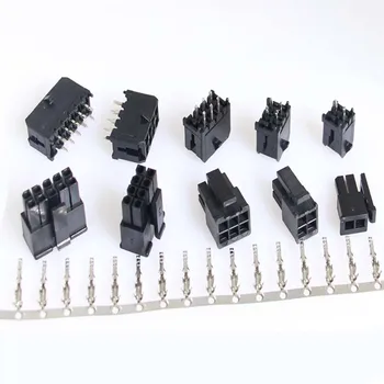 5sets 3.0 MM Pitch 5557 Connector Plug Socket Double Row Straight Pin For ПХБ Solder Wire On The Board и др.