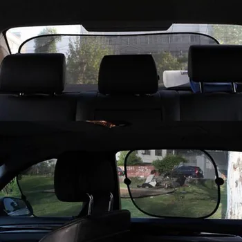 5шт черен автомобил сенника на прозореца на колата издънка автомобил сенника на колата завеса автоматично козирка оформление на автомобила обхваща козирка
