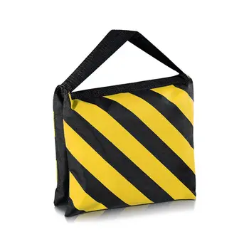 6 Pack Dual Handle Sandbag, Black/Yellow Saddlebag for Photography Studio Video Film Stage Light Boom Stand Arms стативи