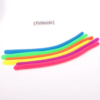6 бр./лот гъвкава Струна Fidget Noodle може да тегли до 2 метра дължина на аутизъм/ADHD/безпокойство TPR Преса Fidget Fiddle допир играчка