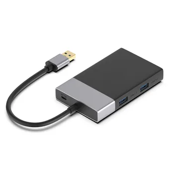 6 в 1 Multi Memory Card Reader, USB 3.0 2-портов хъб адаптер за XQD CF TF карта MicroSD, Compact Flash USB3.0 Card Reader PC High Speed