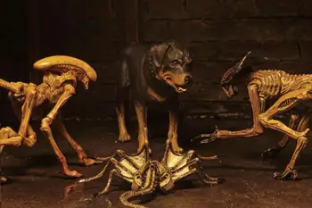 6-инчов оригинален NECA Aliens Vs Predator Figure Facehugger Dog Alien 3 Deluxe Creature Pack аксесоар фигурка модел играчки дол