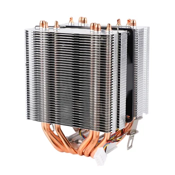 6 Тръби Компютърен Процесор Охладител, Вентилатор Радиатор За Lag1156/1155/1150/775 Amd