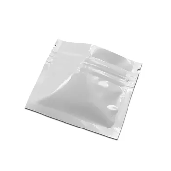 7.5*6.3 см Термоуплотнение алуминиево фолио Ziplock чанти плосък пощенска заключване пакет чанта на дребно на пластмасови фолиа Zip чанти Безплатна доставка