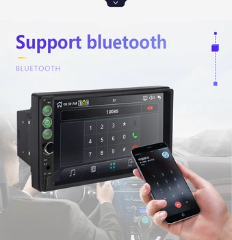 7 инча 2 din радио-рефлексен връзка android 4.4-9.0 bluetooth, FM, камера за задно виждане Autoradio MP5