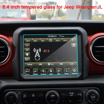 7 инча/8,4 инча закалено стъкло протектор на екрана за Jeep Wrangler JL Uconnect 2018 2019 екран защитно фолио автомобилна GPS навигация