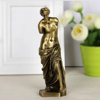 7-инчов 3D метал Венера Милосская гръцката реплика на статуята са подбрани художествена фигурка статуетка на скулптура Начало Декро занаяти 3 цвята