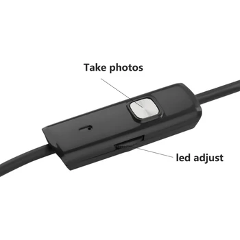7 мм на 1 м 2 м, 3.5 М на 5 м Android телефон на инспекция на обектива на камерата на ендоскоп за инспекция на тръби IP68 Водоустойчив 480P HD micro USB змия камери