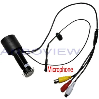 700TVL CCD мини 170 вратата шпионка видео fish eye камера за наблюдение с микрофон