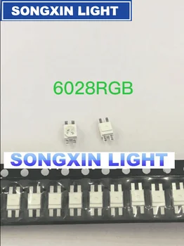 70PCS SMD 3528/6028 RGB LED общ анод SMT Чип Tricolor (Red Green Blue) 1210 Shine down Light Emitting Diode Lamp