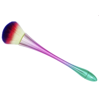 8 * 1in за Нокти Soft Dust Cleaner Brush Отстраняване Powder for UV Лепило Polish Manicure Tool Mermaid Nylon Нокти Blusher #TR19