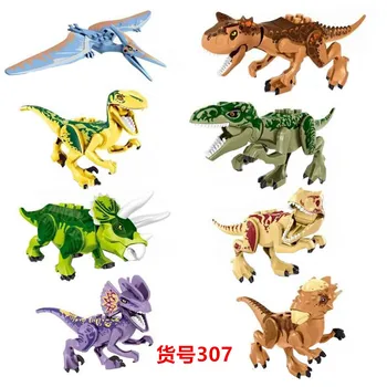 8 динозаврите блокове 32*32 точки базова плоча детски образователни играчки, Juguetes подарък 