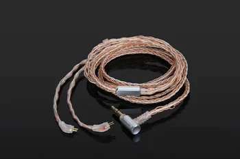 8-ядрени 0.78 мм 2pin CIEM OCC балансиран аудио кабел за DUNU DM480 DM-480 Studio SA3 SA6 Gorilla Ears/Noble Audio слушалки