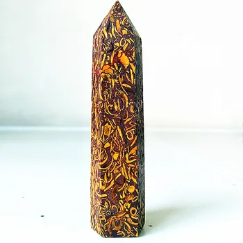 80/90/100 мм рядък естествен златна тел камък кристални пръчка точка на фън шуй высокоэнергетические камъни и лечебни кристали, чакри