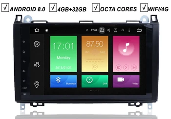 9-инчов IPS Android 10.0 Car NO DVD плейър GPS за Mercedes Benz B200 W169 W245 W639 W906 Sprinter Vito Viano 4GB+64GB Wifi DAB+
