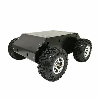 9 кг товар голям метал 4WD Smart Car Chassis Kit 4-Drive Robot Платформа 4шт висок въртящ момент на двигателя на 130 мм колелото САМ в разглобено формата на
