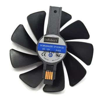 95MM CF1015H12D Gear LED Fan Cooler подмяна на вентилатора за охлаждане на Sapphire NITRO RX580 RX570 RX480 RX470 4N001-02-20G вентилатори видео карти