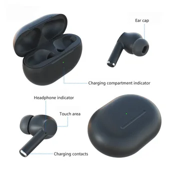 A1 TWS Mini Wireless Headphones Bluetooth 5.0 слушалки Air накрайници за уши за хендсфри слушалки зарядно устройство за IPhone Samsung Xiaomi