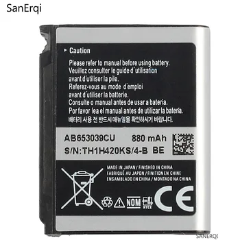 AB653039CU батерия за Samsung S7330 F609 E958 U900 U800E AB653039CC AB653039CE AB653039CA телефонна батерия батерия 880mAh