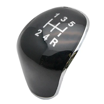 ABS 5 Скорост черно здрав мода лесно да инсталирате ръкохватка на скоростния автомобил дръжка на скоростния поставете капачката led светлини за Ford Fiesta